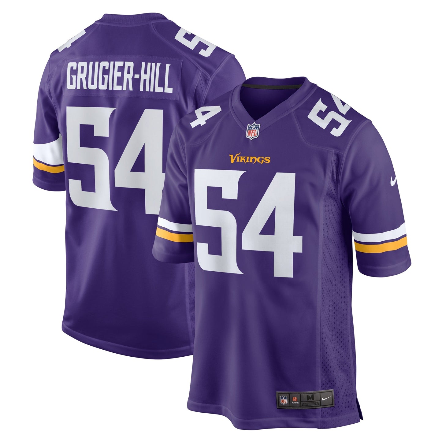 Kamu Grugier-Hill Minnesota Vikings  Game Jersey -  Purple