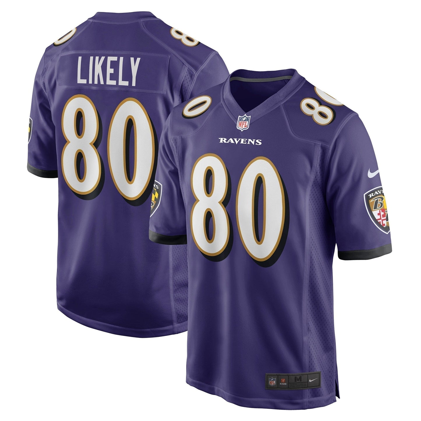 Isaiah Likely Baltimore Ravens    Game Jersey - Purple