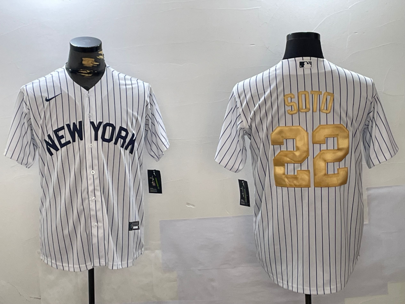 Men's New York Yankees Juan Soto White Game Player Jersey