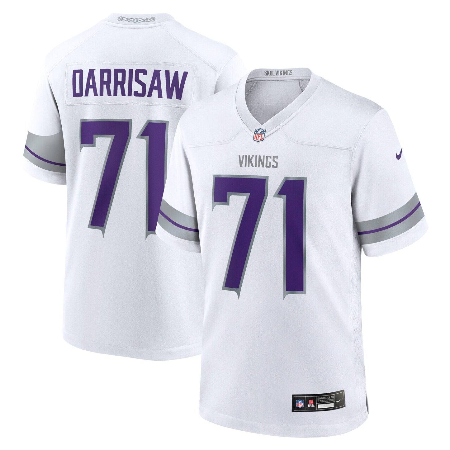 Christian Darrisaw Minnesota Vikings  Alternate Game Jersey -  White