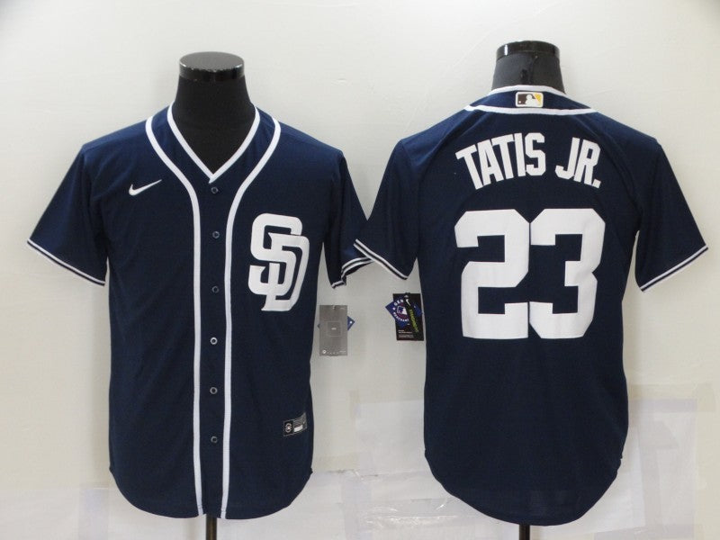 Men's San Diego Padres Fernando Tatis Jr. Navy Player Stitched Jersey