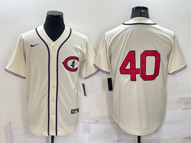 Men's Chicago Cubs Rich Harden Cream Player Name Jersey
