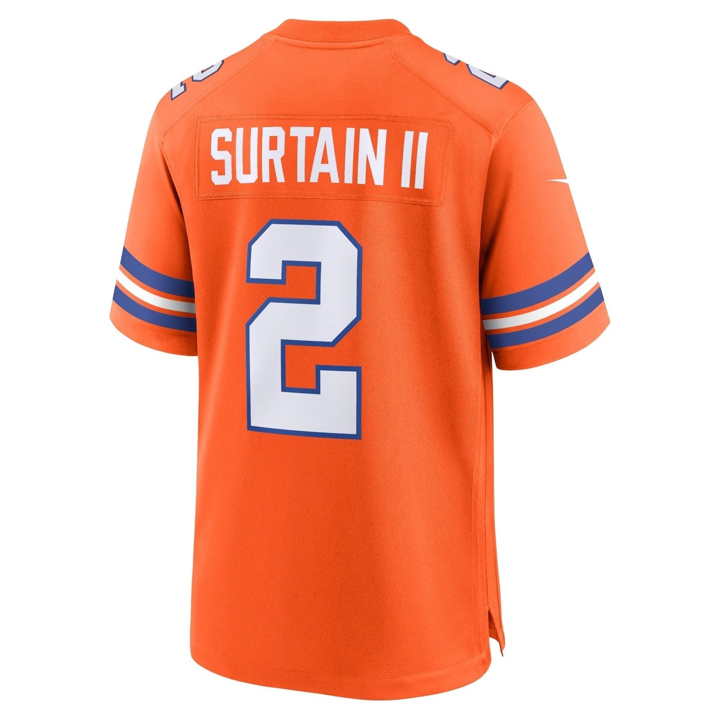 Patrick Surtain II Denver Broncos  Mile High Collection 1977 Throwback   Game Jersey - Orange