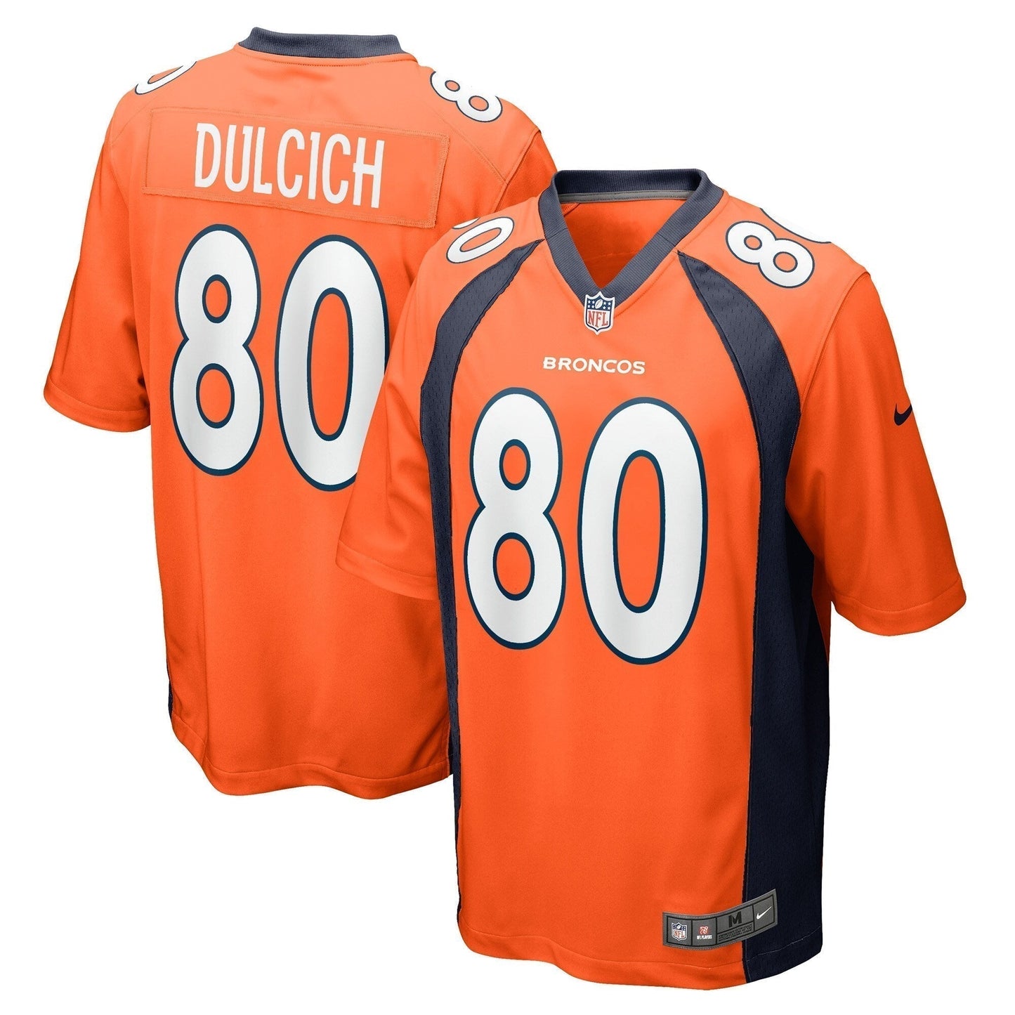 Greg Dulcich Denver Broncos  Game   Jersey - Orange