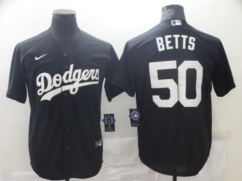 Men's Los Angeles Dodgers Mookie Betts Black Replica Baseball Jersey