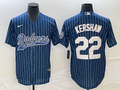 Men's Los Angeles Dodgers Clayton Kershaw Blue Player Jersey Joint Edition