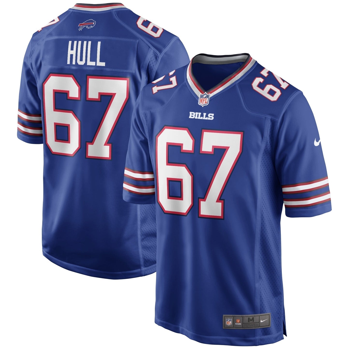 Kent Hull Buffalo Bills  Game Retired   Jersey - Royal