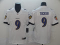 Men's Baltimore Ravens Justin Tucker White Game Player Jersey