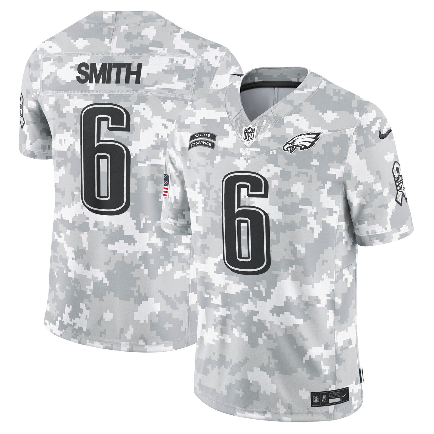 DeVonta Smith Philadelphia Eagles  2024 Salute to Service Limited Jersey - Arctic Camo