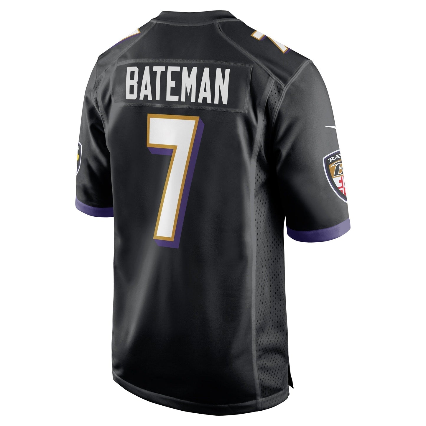 Rashod Bateman Baltimore Ravens  Game   Jersey - Black