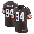Men's Cleveland Browns Mason Graham  Brown 2025  Draft First Round Pick Game Jersey