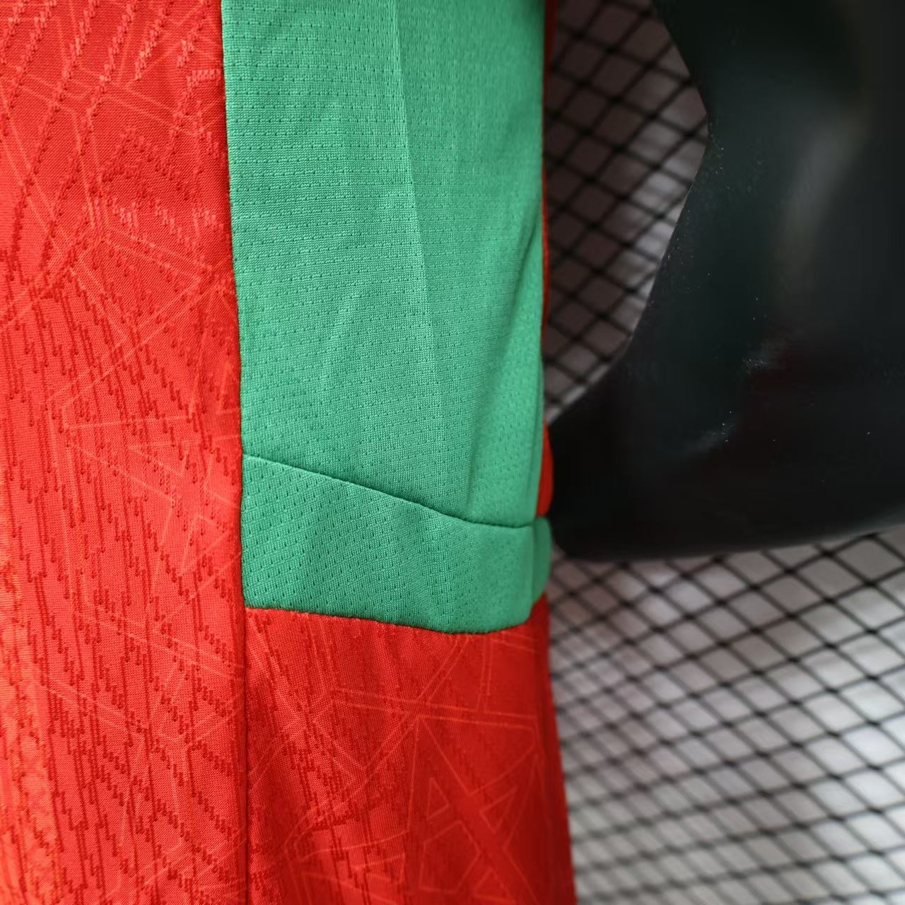2026 Perforated Morocco Home Red Player Edition Jersey