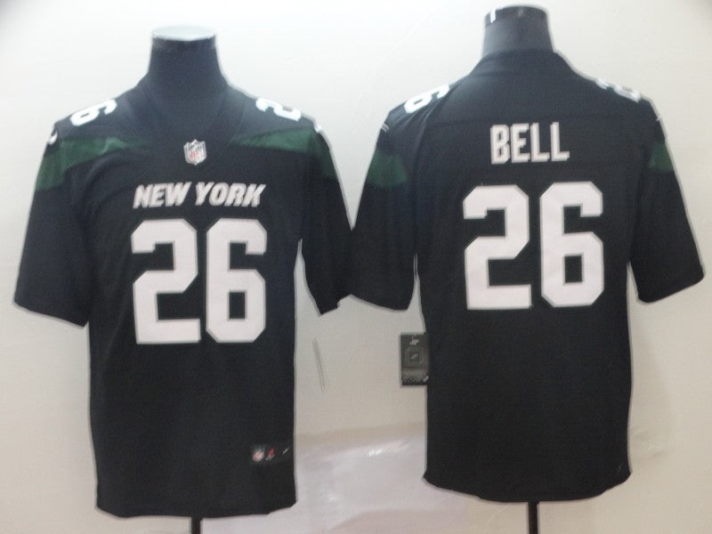 Men's New York Jets Le'Veon Bell Black Game Jersey