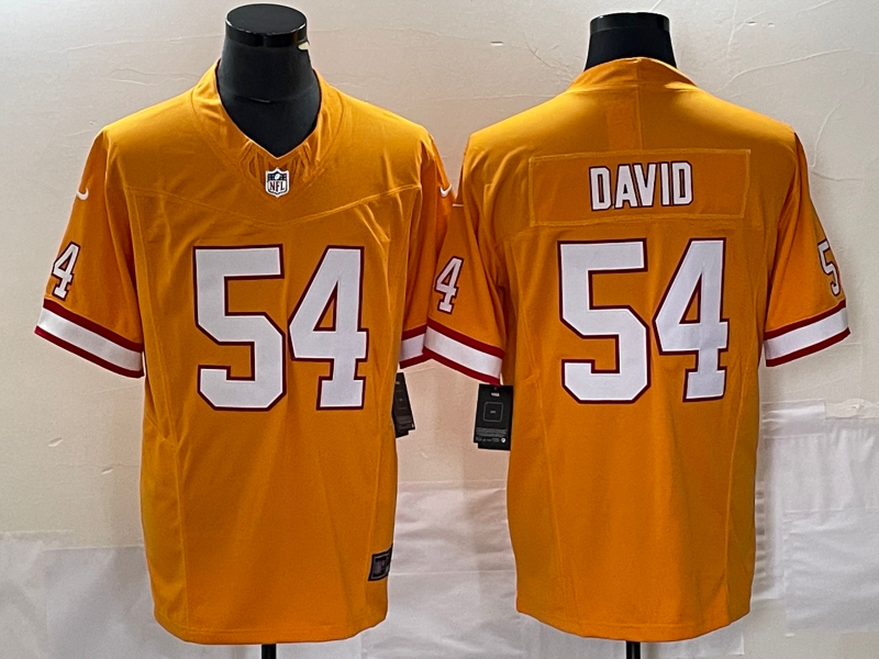 Men's Tampa Bay Buccaneers Lavonte David Orange Throwback Game Jersey