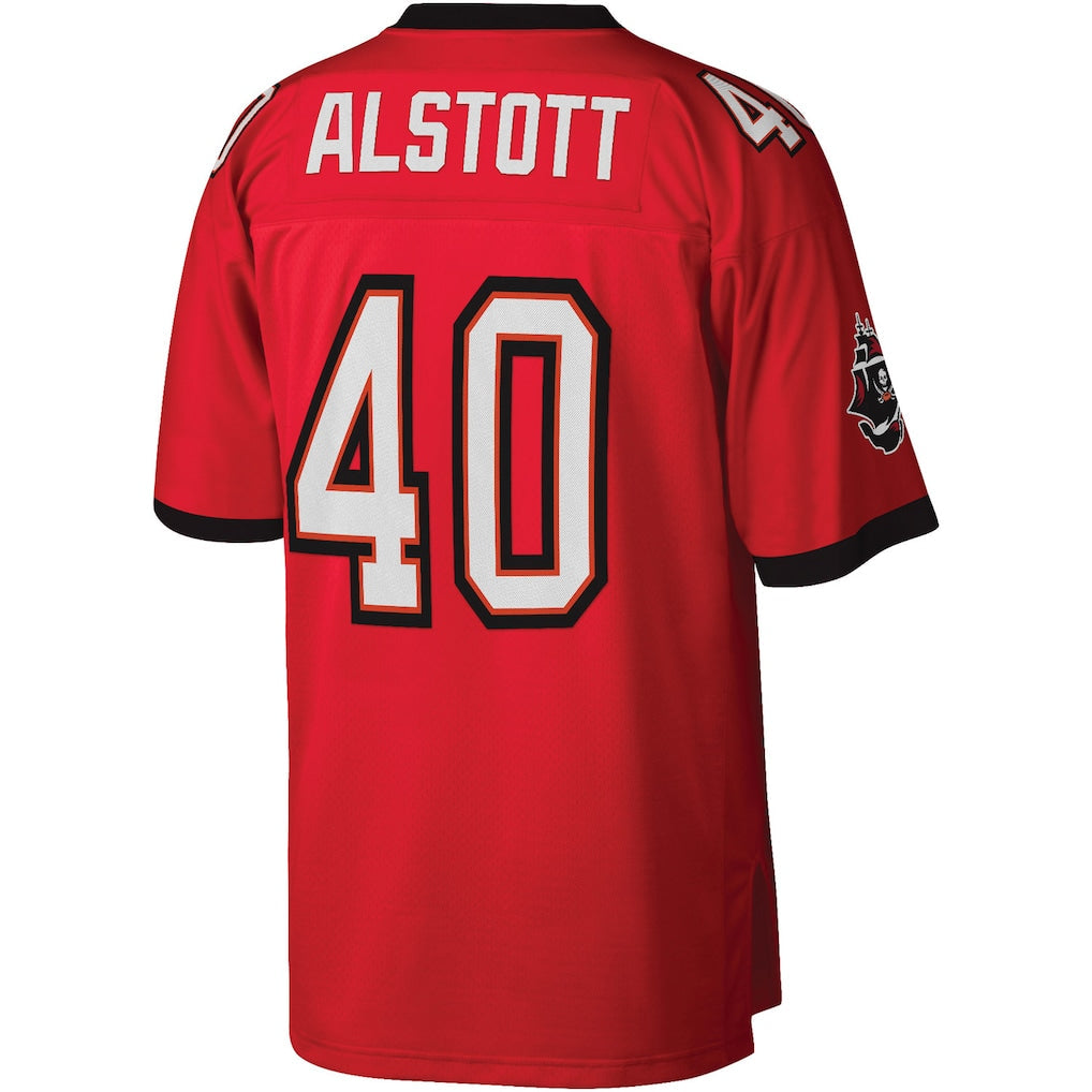 TB.Buccaneers #40 Mike Alstott  Red Legacy Replica Jersey