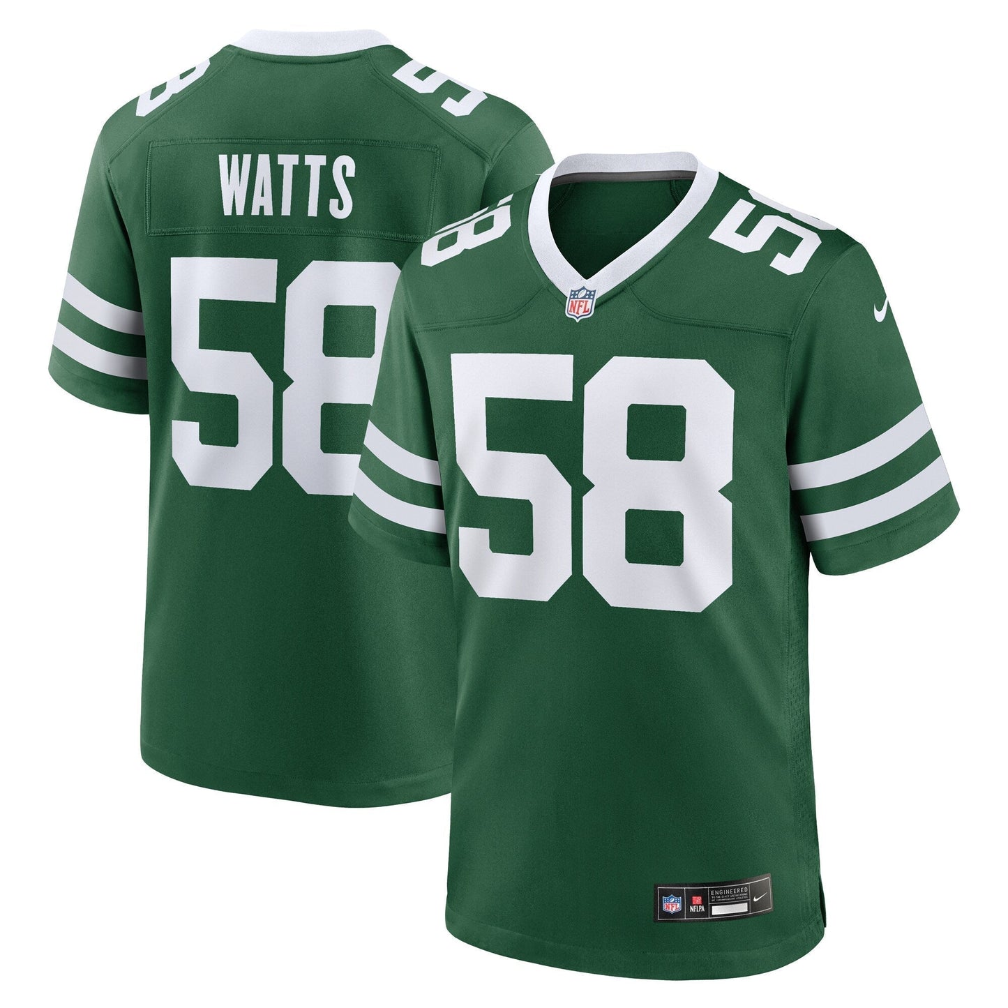 Eric Watts New York Jets  Team Game Jersey - Legacy Green