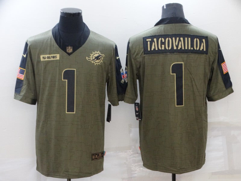 Men's Miami Dolphins Tua Tagovailoa Brown Game Jersey