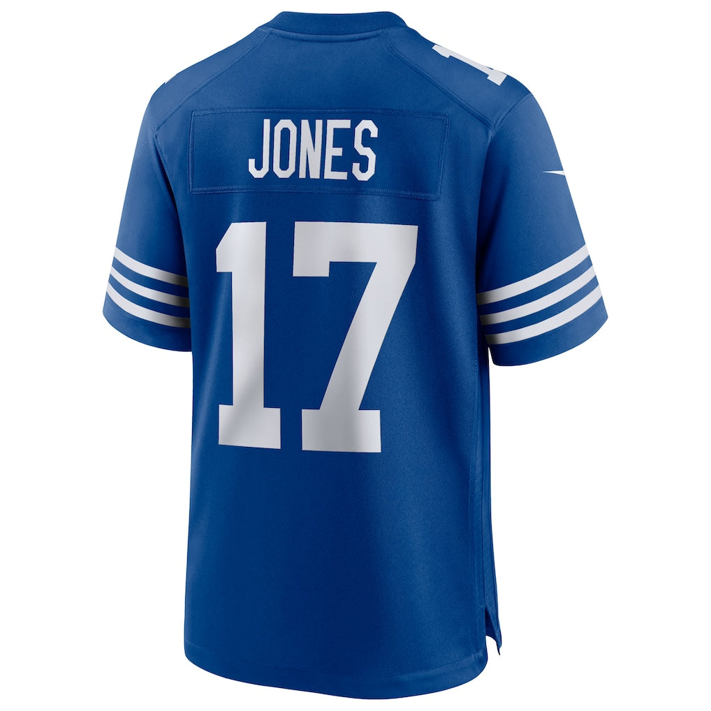 IN.Colts #17 Daniel Jones Royal Alternate Game Jersey