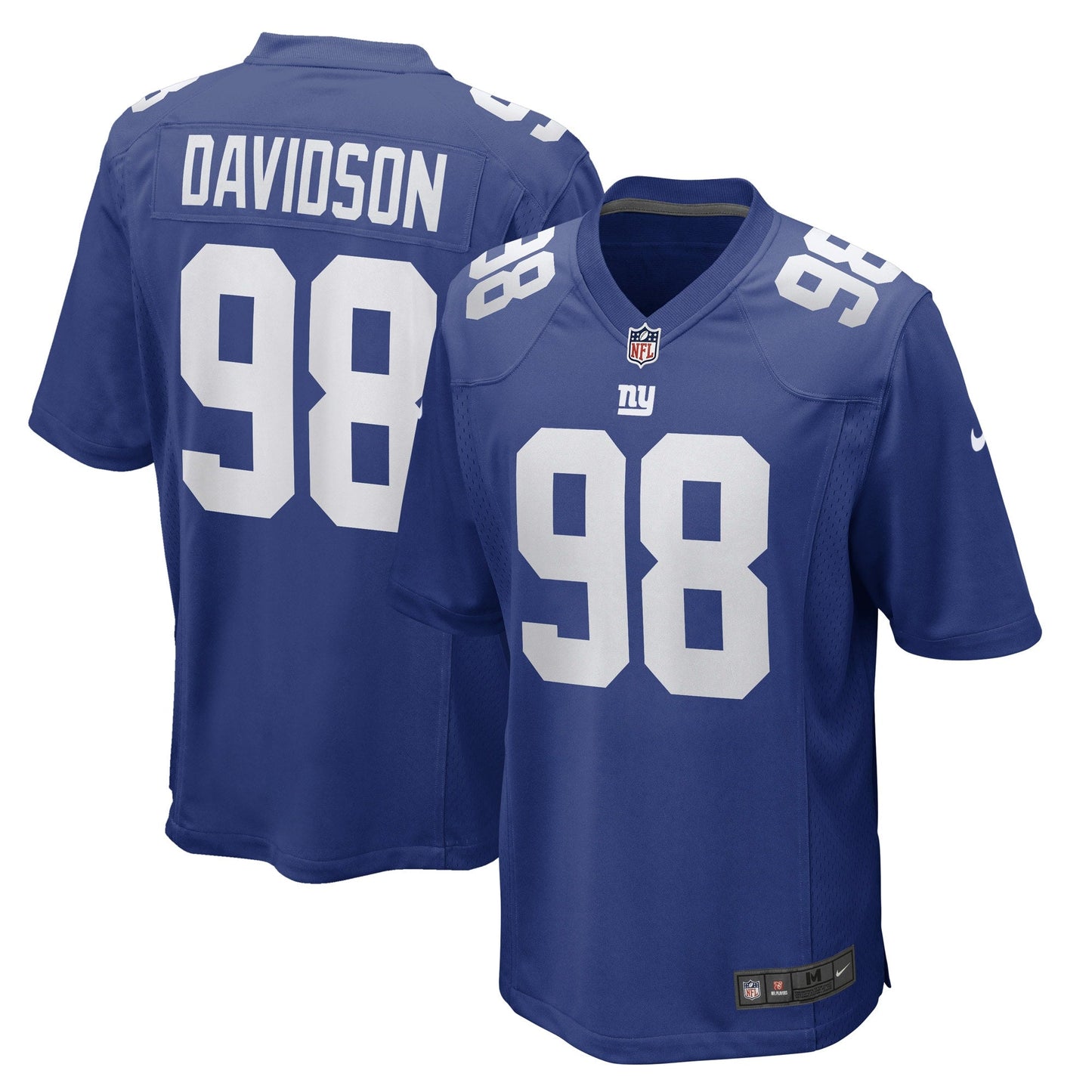 D.J. Davidson New York Giants  Game   Jersey - Royal