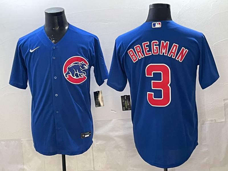 Men's Chicago Cubs Alex Bregman #3 Royal Limited Player Jersey