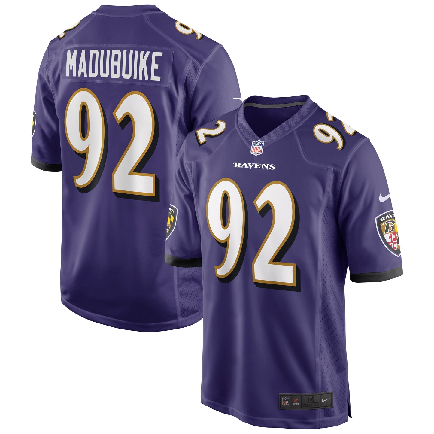 Justin Madubuike Baltimore Ravens  Game   Jersey - Purple