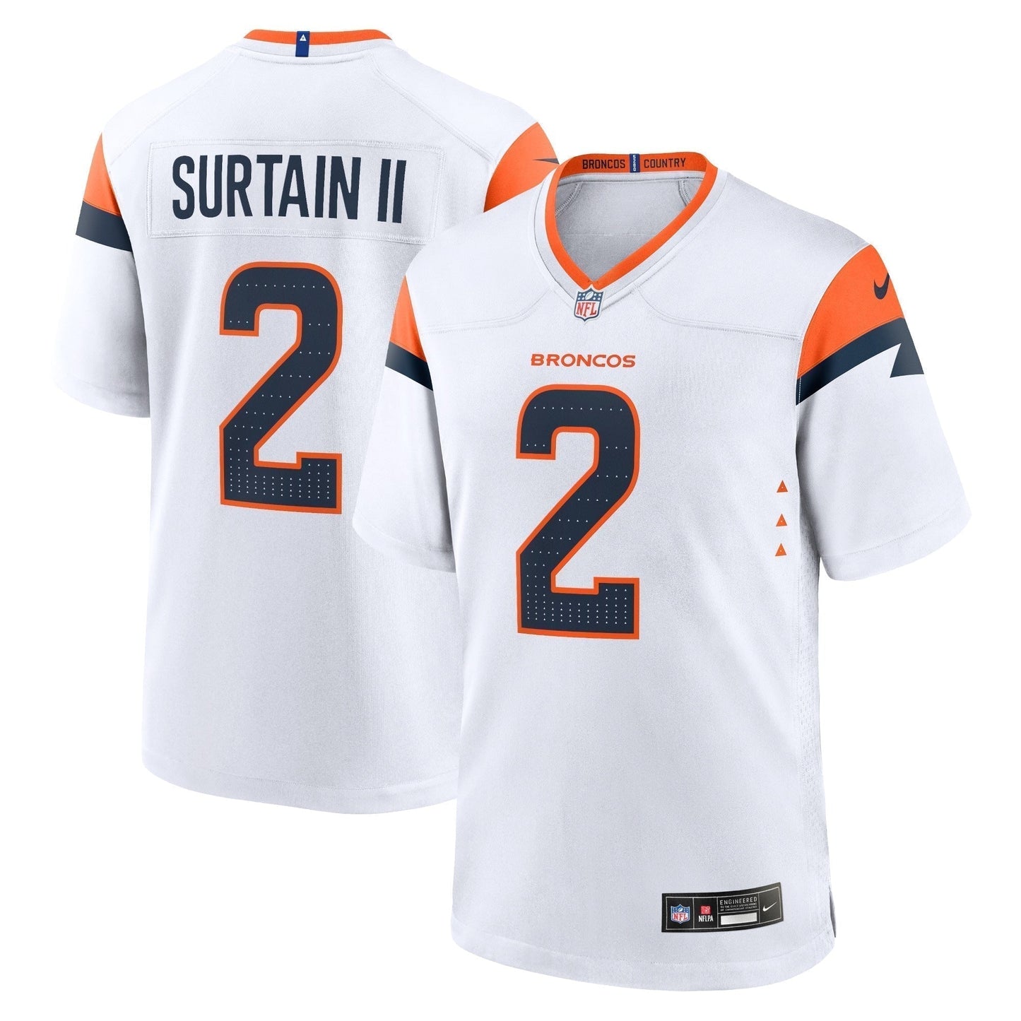 Patrick Surtain II Denver Broncos  Mile High Collection Game Jersey - White