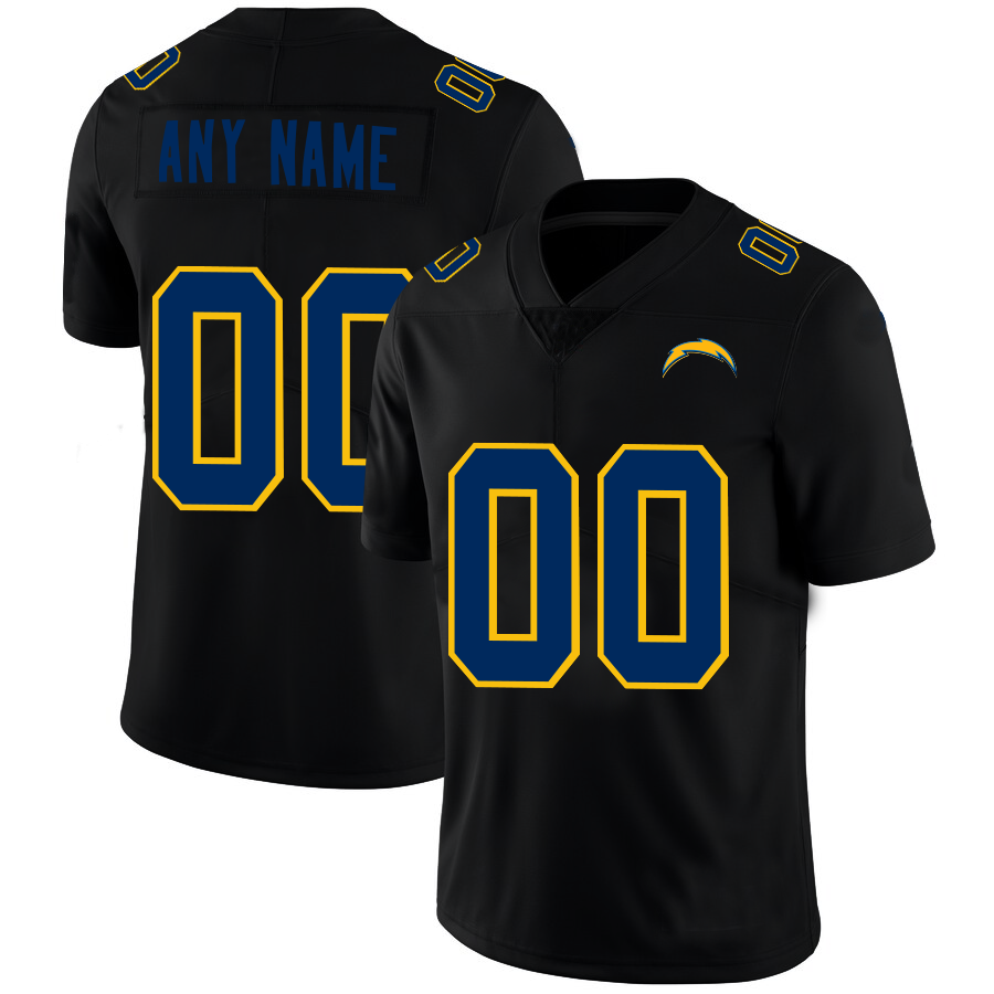 Custom1 Los Angeles Chargers Football Jerseys Black American Stitched Name And Number Size S to 6XL Christmas Birthday Gift