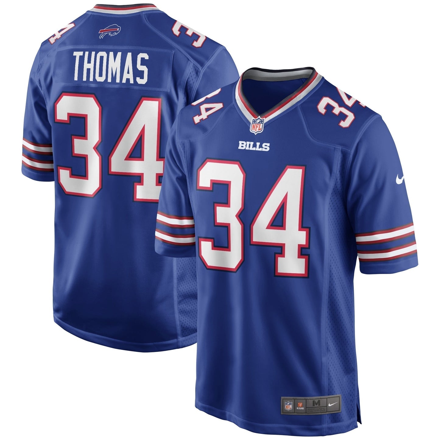 Thurman Thomas Buffalo Bills  Game Retired   Jersey - Royal