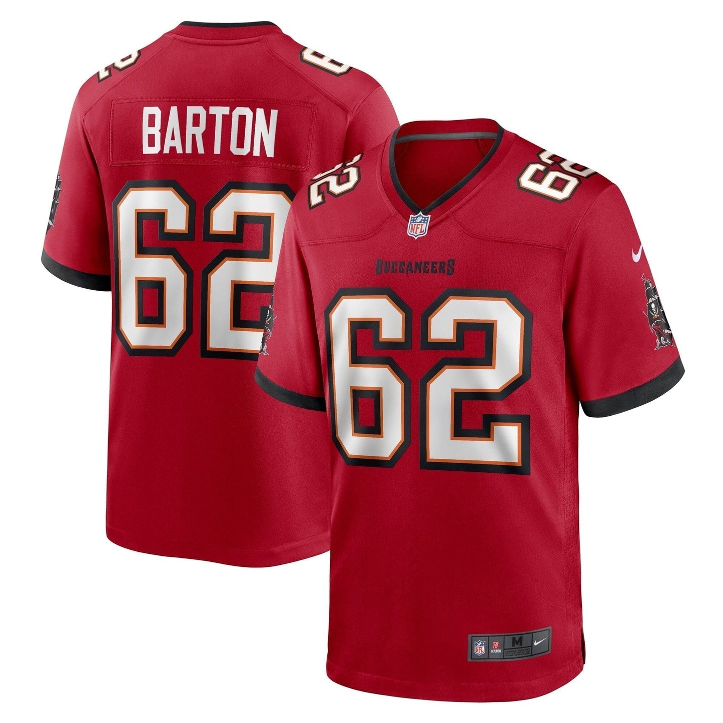 Graham Barton Tampa Bay Buccaneers  2024 NFL active First Round Pick   Game Jersey - Red