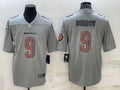 Men's Cincinnati Bengals Joe Burrow Gray Atmosphere Fashion Game Jersey
