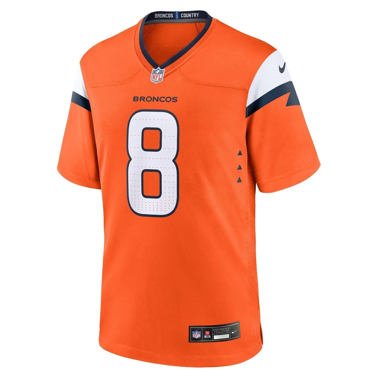 Jarrett Stidham Denver Broncos  Team Game Jersey -  Orange