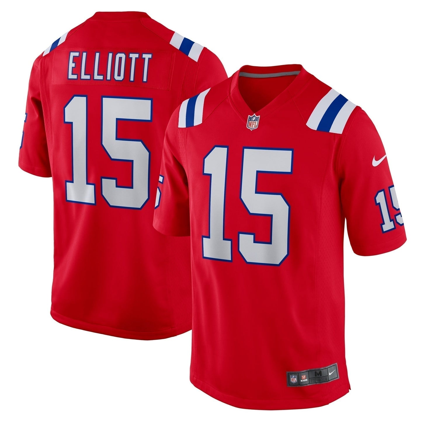 Ezekiel Elliott New England Patriots  Male Adult Alternate Game   Jersey - Red