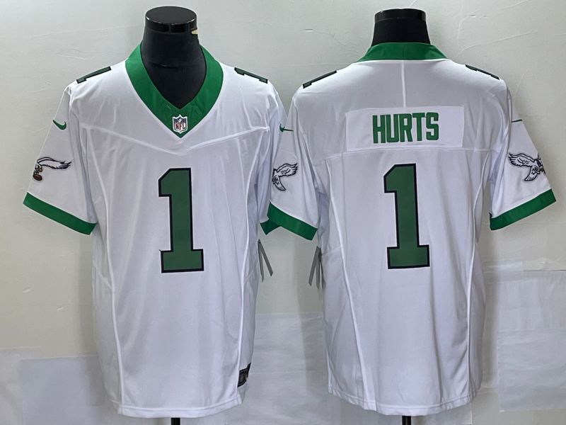 Men's Philadelphia Eagles Jalen Hurts White Game Player Jersey