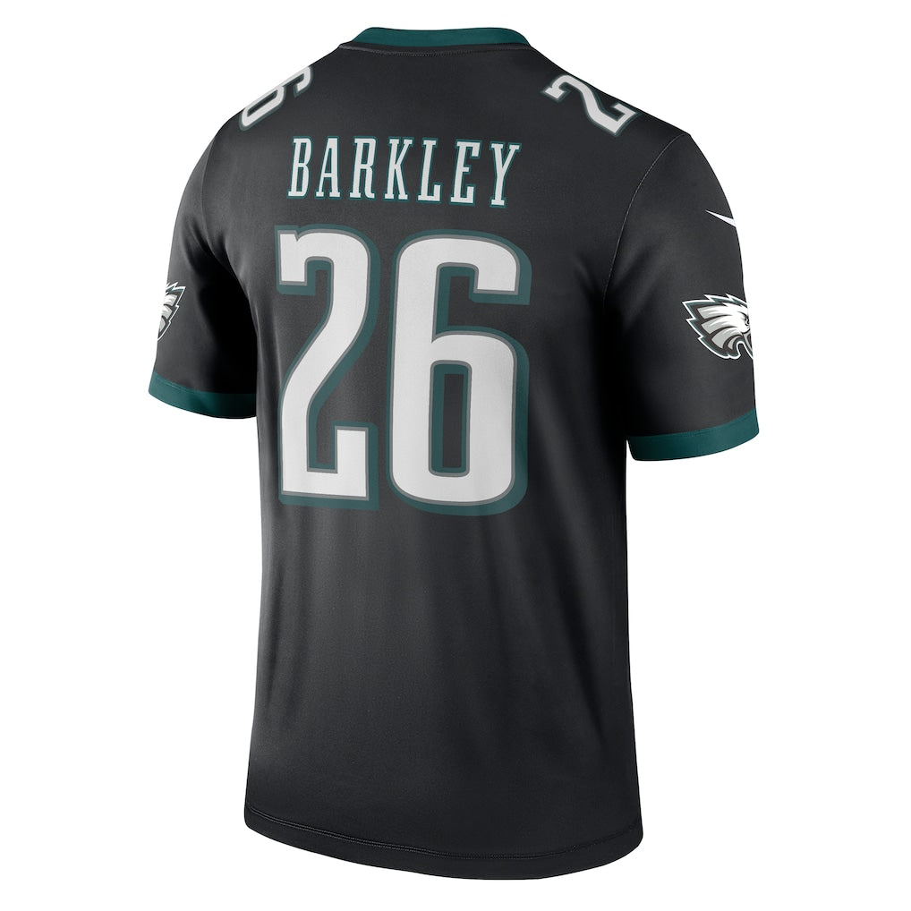 P.Eagles #26 Saquon Barkley Black Legend Player Performance Top Jersey