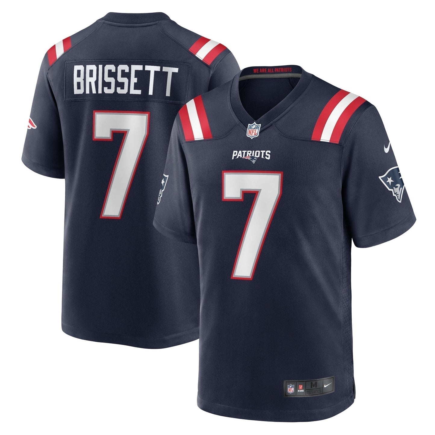 Jacoby Brissett New England Patriots   Game Jersey -  Navy