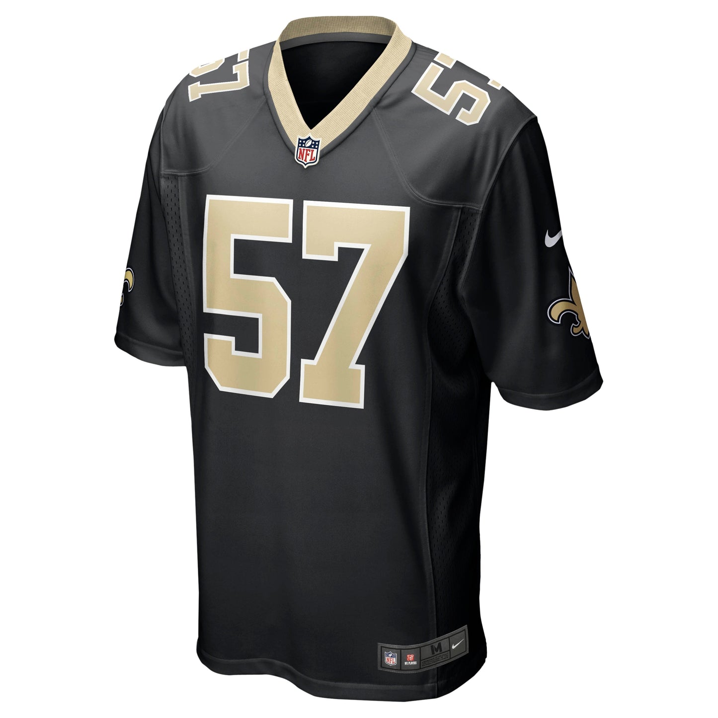 Rickey Jackson New Orleans Saints  Retired   Jersey - Black