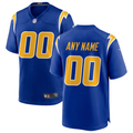 Men's Los Angeles Chargers Royal Alternate Custom Game Jersey