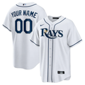 Men's Tampa Bay Rays White Home Replica Custom Jersey1
