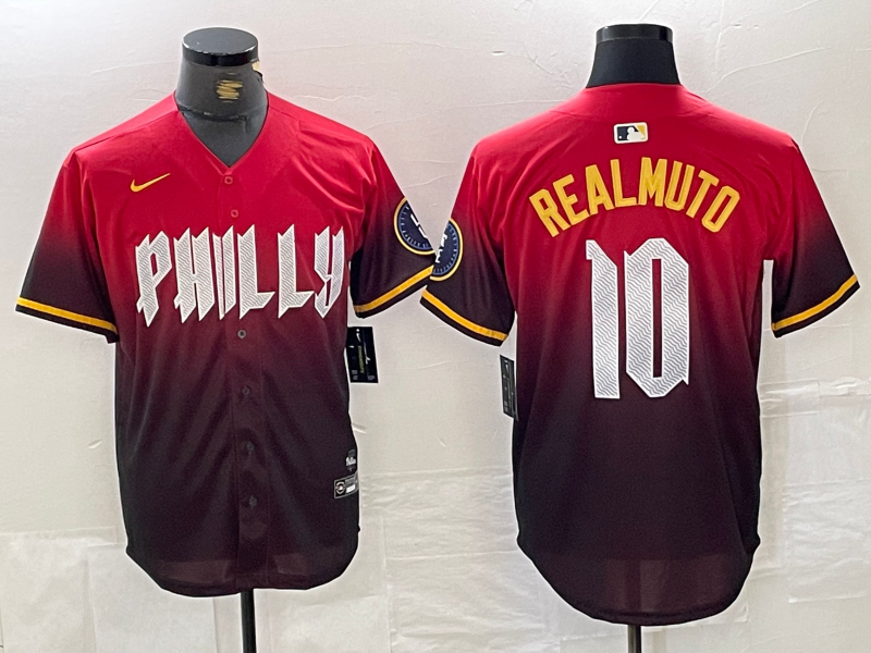 Men's Philadelphia Phillies J.T. Realmuto Red 2024 City Connect Limited Player Jersey