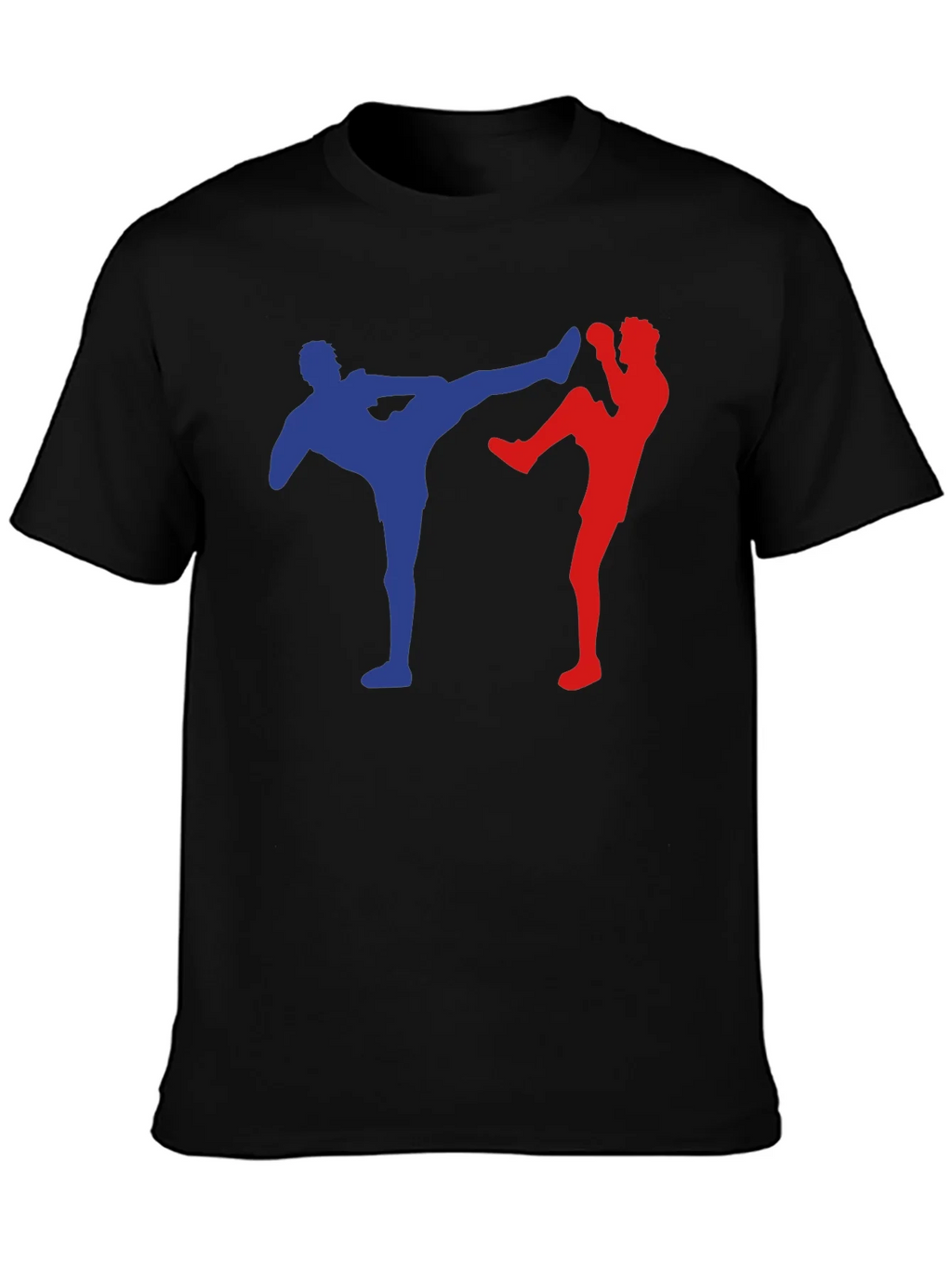Kickboxing T-Shirt - Martial Arts Silhouette Tee