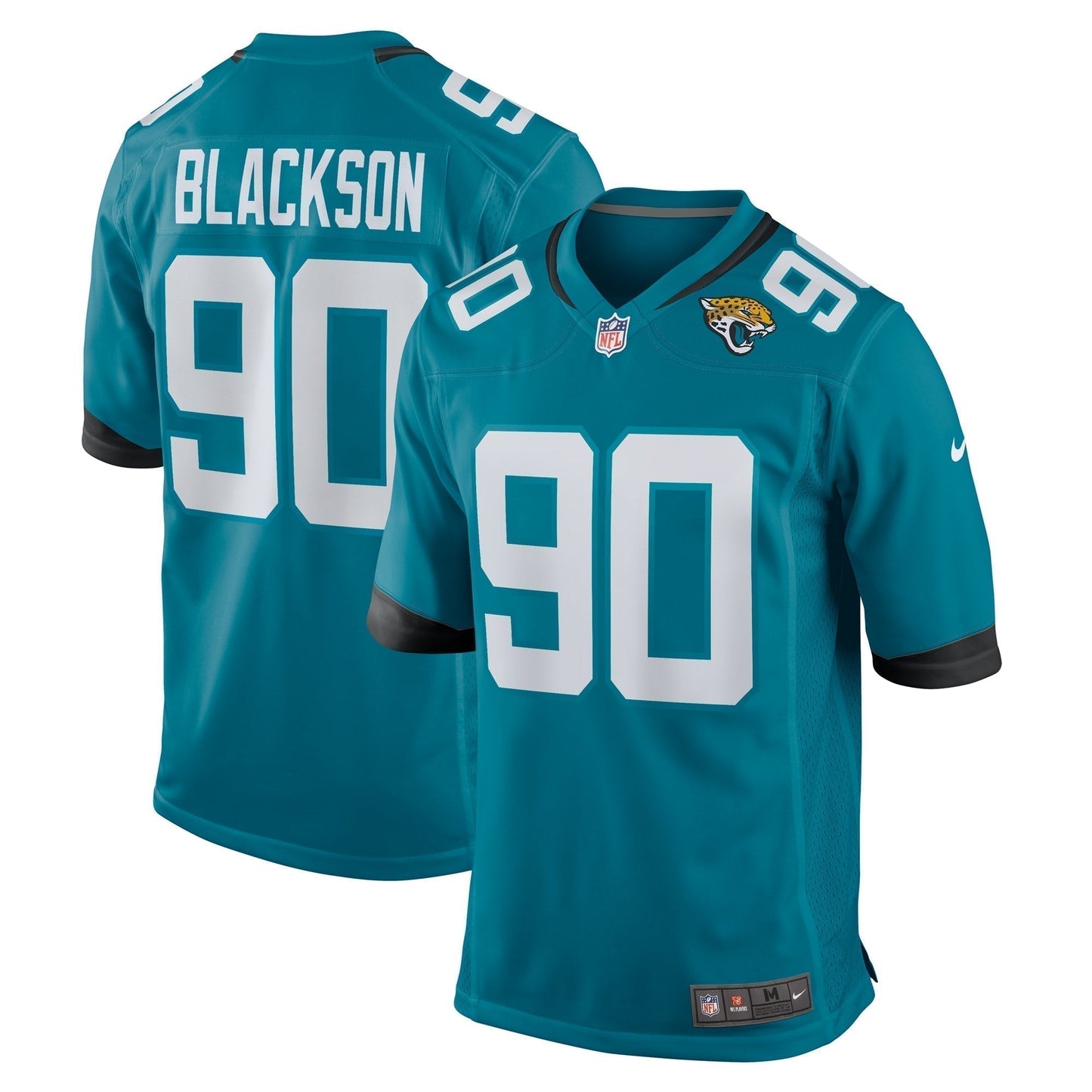 Angelo Blackson Jacksonville Jaguars  Team Game Jersey -  Teal