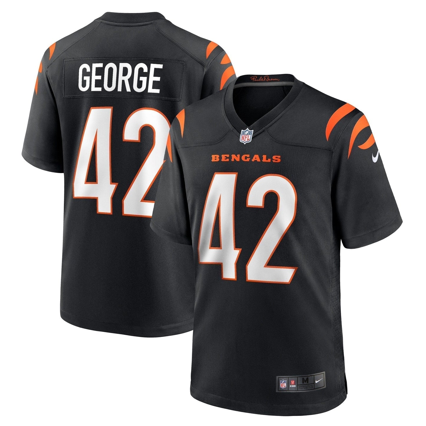 Allan George Cincinnati Bengals  Game   Jersey - Black