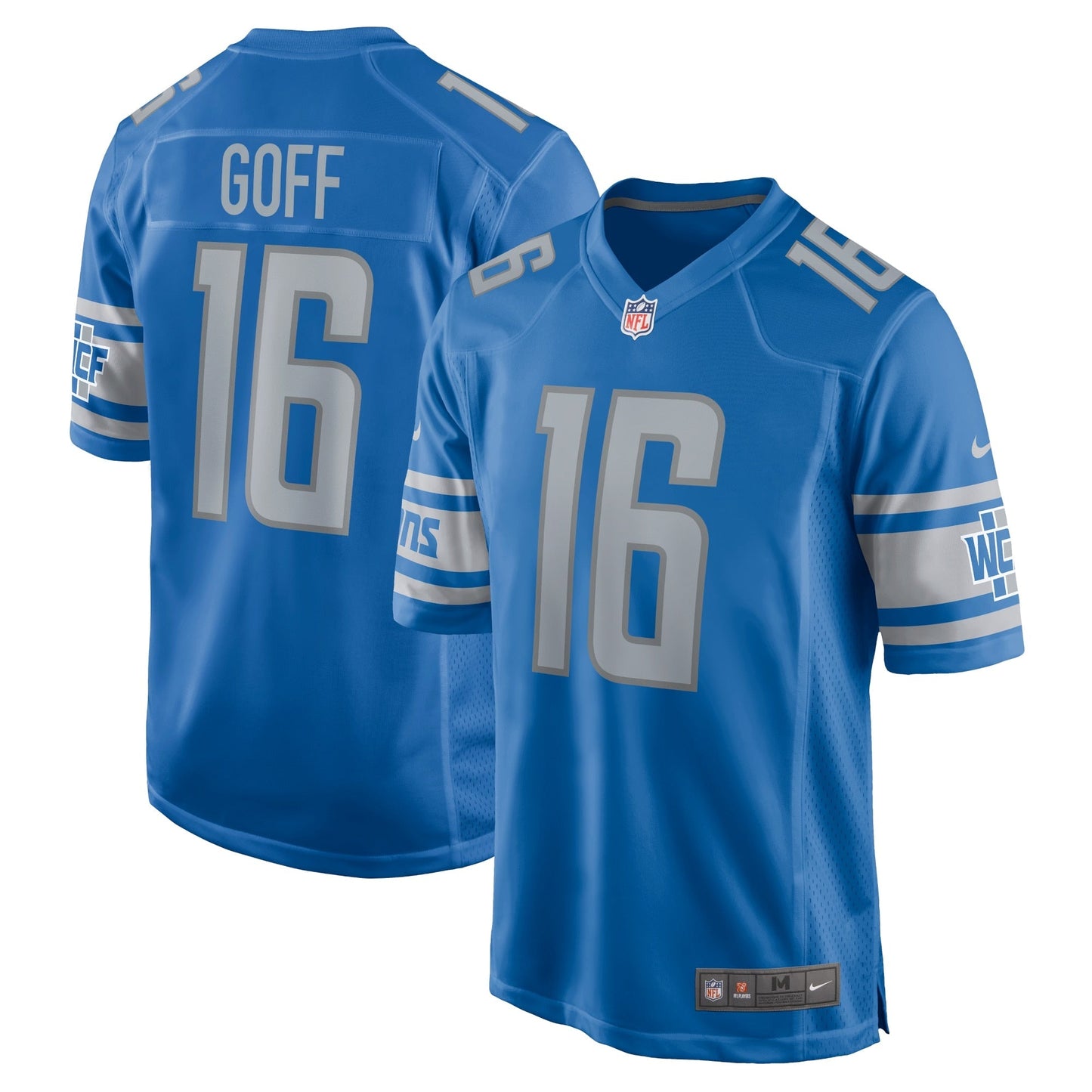 Jared Goff Detroit Lions  Game Jersey - Blue