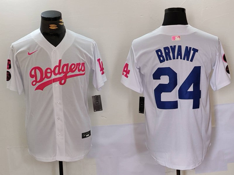 Men's Los Angeles Dodgers Kris Bryant White Limited Player Jersey