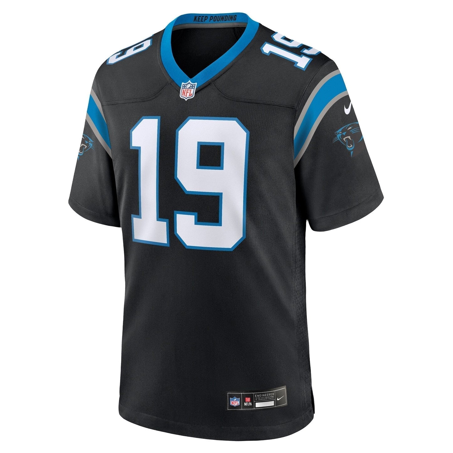 Adam Thielen Carolina Panthers  Game   Jersey - Black