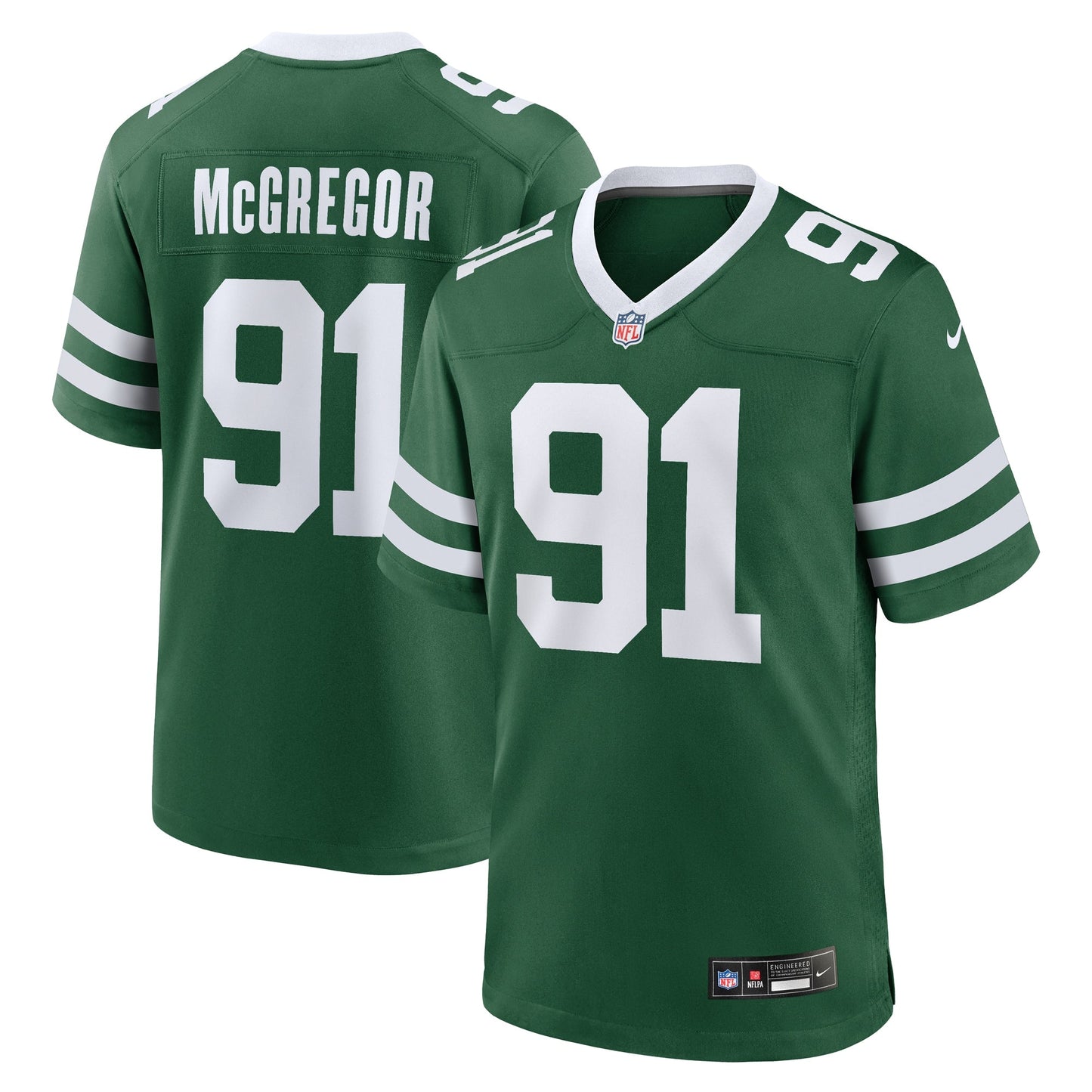 Braiden McGregor New York Jets  Team Game Jersey - Legacy Green