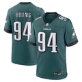 Byron Young Philadelphia Eagles  Team Game Jersey - Midnight Green