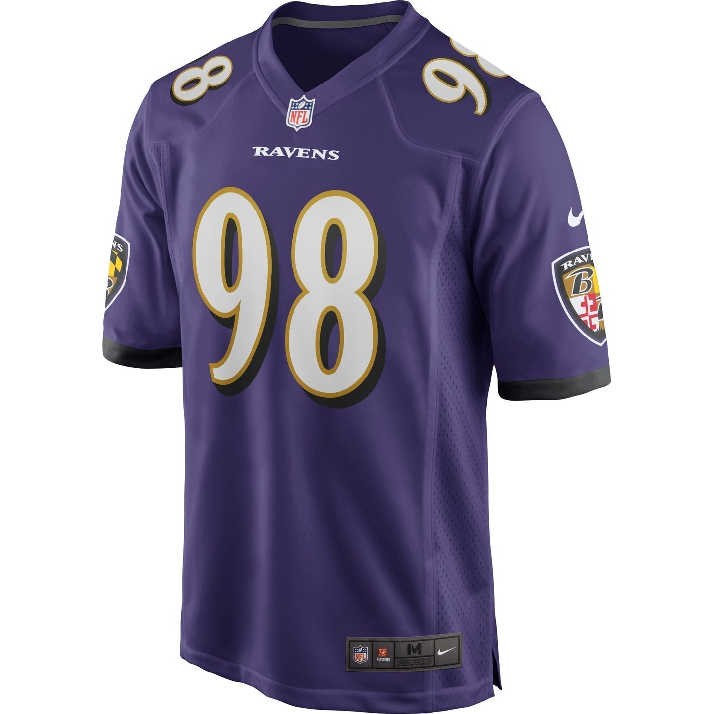 Tony Siragusa Baltimore Ravens  Game Retired   Jersey - Purple