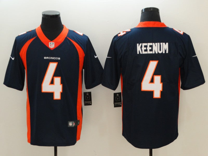 Men's Denver Broncos Case Keenum Navy Game Jersey