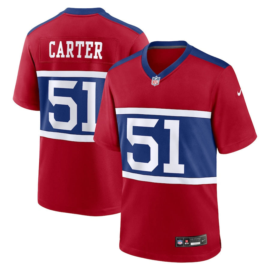 Men's New York Giants Abdul Carter  Red First Round Pick Alternate Game Jersey